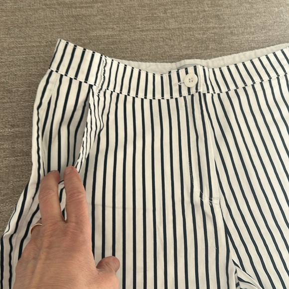 CARIBBEAN JOE COMPANY striped navy and white shorts. Size 12. NWOT. - Picture 2 of 7